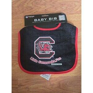 NCAA Little South Carolina Gamecocks Fan Baby ALL PRO BIB Red WinCraft NEW